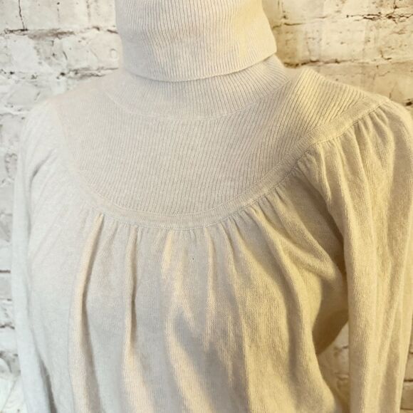 Madewell shirred balloon sleeve turtleneck sweater - Picture 3 of 6